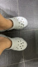 斯凯奇（Skechers）泡泡鞋夏季女包头踩屎感多巴胺洞洞鞋厚底增高沙滩凉鞋 灰色/GRY 37 尺码偏大，建议选小一码 实拍图
