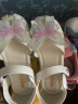 百丽 童鞋23年夏季女童凉鞋儿童时尚公主鞋宝宝包头软底鞋子 米色 实拍图