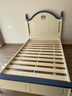 LINSY KIDS林氏家居儿童床男孩单人床卧室家具组合套装LS196A9-A 【白+蓝】A儿童床（不含床垫） 1200mm*2000mm 实拍图