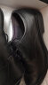 红蜻蜓春夏牛皮商务正装皮鞋舒适头平跟办公鞋男德比鞋 WTA13124黑色42 晒单实拍图