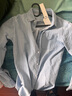 歌世爵春秋季新款帅气翻领牛仔衬衫男外套休闲水洗青年牛仔外套纯色潮 浅蓝色 XL 实拍图