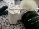 索尼（SONY） ZV-E10半画幅微单数码相机 直播摄影摄像4K视频vlog美颜照相机zve10 ZV-E10白色单机（单机身） 标配【不含内存卡/UV滤镜等】 实拍图