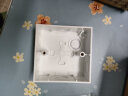 施耐德开关插座面板 86型明盒插座明盒 开关明盒  明装接线盒 明装底盒 10只装 实拍图