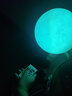 汶纳几 3D月球灯月亮灯创意小夜灯卧室床头台灯浪漫梦幻星空灯睡眠灯WH18 16色遥控触摸+拍拍 20.5CM【充电款】含支架 实拍图