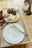 NITORI宜得利家居 家用可折叠床上吃饭桌子餐盘防滑床用托盘 自然色(木色) 实拍图