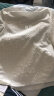 尚都比拉春秋重工浮雕肌理感圆领长袖t恤女纯色宽松女装上衣 米白色 M  实拍图