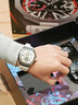 布加迪（BONEST GATTI）水晶壳德国手表男士全自动机械表轻奢防水运动腕表生日礼物送男友 【埃菲尔铁塔】银壳白面白胶带 实拍图