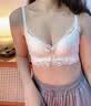KJ大胸显小内衣女收副乳防下垂无钢圈文胸薄款无钢圈调整型胸罩套装 奶白色【单文胸】 75A BC=34ABC 实拍图
