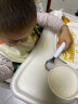 奥秀（OXO）宝宝勺子不锈钢叉勺辅食勺儿童带盒套装吃饭训练便携收纳餐具 灰色 实拍图