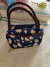 畅印防泼水牛津布女包多功能妈妈手提小布包便当包饭盒袋休闲帆布包 深蓝太阳花 实拍图
