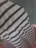 百图betu女装秋季新款T恤V领花边长袖黑白条纹针织T恤女2308T20 黑白条 L 晒单实拍图
