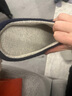 内泊（NEIBO）【抑菌防臭】乳胶棉拖鞋女冬季大码男士家居防滑软底保暖羊毛茶40 实拍图