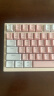 本手机械键盘女生粉色有线键盘无线蓝牙三模高颜值Gasket软弹结构台式笔记本平板电脑游戏打字办公键盘 郁金香白粉（红轴-混光）三模版+Gasket结构 实拍图