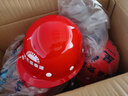 星工（XINGGONG） ABS安全帽工地工程帽建筑施工领导监理透气防砸抗冲击 免费印字 红色 实拍图