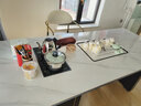 丰舍茶台轻奢岩板茶台茶桌椅组合茶台烧水壶一体现代简约办公泡茶储物 单茶台+1主人椅+4牛角椅 180cm*80cm*73cm（颜色备注） 实拍图