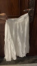 茵曼莱赛尔半身裙2024夏女装新款不规则复古A字通勤小个子中长裙子 银河白 S 晒单实拍图
