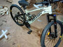 兰令软尾山地自行车成年人变速碟刹越野骑行男女学生双减震单车 影青釉【前后培林花鼓+软尾双减震+内走线】 26英寸(160-178cm身高) 27速 实拍图