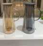 苏泊尔家用便携锥形杯子具带把耐高温单层玻璃凉水壶瓶1.8L烟灰KC18KA10 实拍图