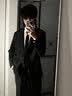 星禾莱DK制服一套休闲西装男套装痞帅高校学生小西服男女班服外套学院风 西服+衬衫+九分西裤 L 110-128斤 实拍图