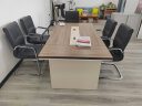 创黎大型会议桌子长条桌会议洽谈桌椅 2.0米单桌+6把椅 晒单实拍图