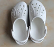 卡骆驰（crocs）洞洞鞋男鞋女鞋 25夏季新款贝雅拖鞋轻便透气情侣鞋沙滩鞋凉鞋 贝雅卡骆班-白色/热推款 38 -39 /M6W8/240mm 实拍图