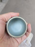 凝雅 汝窑茶杯单杯开片可养 冰裂纹汝瓷创意主人杯陶瓷品茗杯茶盏茶碗 凝雅圆融杯一个（天青约50ml） 实拍图