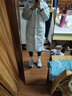 雪中飞【鹅绒】秋冬新款时尚百搭大口袋大长款连帽女士羽绒服女 碧波蓝|5725 M 165/88A 实拍图