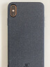 ESCASE 苹果iPhoneXsMax手机壳 iphone保护套 6.5英寸个性创意全包边防摔贴皮背壳 ES-19深邃黑 实拍图