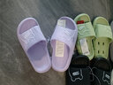 安尚芬 凉拖鞋男室内外简约时尚舒适软底情侣防滑浴室大码拖鞋女 紫色【居家款】 38-39 适合37-38 实拍图