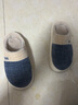安尚芬居家防臭棉拖鞋男士大码秋冬季加绒室内保暖防滑软厚底地板拖女款 深灰 44-45 标准码 实拍图
