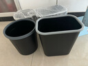 得力(deli)得心285mm(11.5L)黑色压圈方形纸篓 办公居家垃圾桶PG307 实拍图