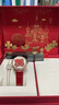 飞亚达（FIYTA）【节日礼物】手表女四叶草系列女士机械贝母盘镶钻石英表送女友 【门店款】中国红机械女表 实拍图
