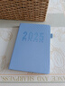 慢作 2026年日程本笔记本本子工作管理效率手册纪事本商务日记本365天日历本记录本办公用品可定制 【竖纹】清新蓝/408页 A5 实拍图