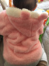 川孩童装女宝宝秋冬装可爱女童加绒外套0-1-2-3岁公主婴幼儿衣服披肩 粉红色 100(无帽绳) 晒单实拍图