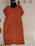 衣典零一（LEDIALYI）2026夏季女装新款休闲洋气质中年小个子显瘦连衣裙高级感裙子夏天 桔红色 M （建议108斤以内） 实拍图