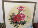 彩糖塘（CAITANGTANG）实木国画装裱框挂墙中式书法字画框客厅装饰相框卡纸裱画框架定制 2135复古色 可放50*50cm 实拍图