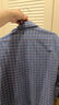 罗蒙（ROMON）磨毛格子保暖衬衫男士长袖全棉加绒加厚衬衣中年秋冬商务休闲新款 3WB2011-10 43 码(加绒加厚) 实拍图