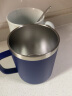 无印良品（MUJI）不锈钢双层马克杯 咖啡杯 办公室水杯杯子保温保冷 【限定色】蓝色 490ml 实拍图
