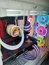 美商海盗船 (USCORSAIR) 5000X RGB 极地白 钢化玻璃 中塔机箱 智能控制 炫彩风扇 超大空间 实拍图