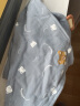 婴幼儿帽子春秋3-6-12个月男女宝宝套头帽棉布可爱萌百天睡觉胎帽 小熊双角蓝色套 1-12个月38-46cm 实拍图