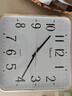 天王星（Telesonic） 挂钟方形客厅创意钟表现代简约钟个性时钟卧室石英钟客厅表33cm 实拍图