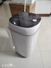 小鸭牌4.5公斤半全自动波轮迷你洗衣机 小型母婴儿童宝宝家用半自动单桶大家电 洗内衣袜子机 4.5kg蓝光款【+沥水篮】 实拍图