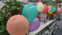 青苇 圆形彩色气球100只儿童生日装饰生日场景布置求婚表白装饰含气筒 实拍图