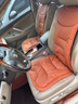 齐选汽车坐垫四季通用高档轻奢全皮单片座椅垫夏季透气座垫车内装饰 爱玛橙【纳帕皮打孔】全车七件套 实拍图