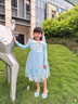 蓓然美爱莎公主裙秋装2025艾莎网纱裙女童连衣裙儿童聚会服生日礼物 蓝裙+披纱 120码 实拍图