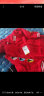 迪士尼童装男童套装潮酷米奇外套套装抓绒长裤+休闲外套+纯棉T恤3件套 大红 110cm 实拍图