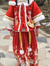 九能女童汉服秋冬款国风2025新古装儿童马面裙加绒加厚拜年服演出套装 红色加绒三件套送白带毛领+包 偏小 140 cm 实拍图