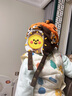 lemonkid儿童帽子男女童加厚保暖围脖手套宝宝护耳帽  旭日橙老虎 48cm 实拍图