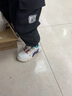 卡特兔儿童运动鞋钮钮鞋春款机能鞋板鞋男童软底防滑女童鞋小白休闲 白蓝红 30 内长18.5cm  脚长17.6-18.2 实拍图