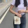 CinvaiKrose官方店小c&k手机包包女包斜挎包链条单肩挎包生日七夕情人节礼物 米白色【送女友老婆女生礼物走心】 实拍图